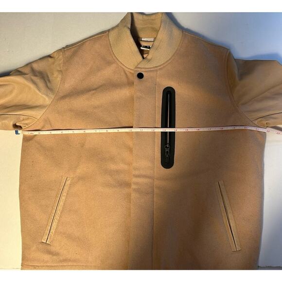 NIKE WMNS NikeLab Essentials Destroyer Varsity Jacket 908642-200 Tan WOMEN'S S - Picture 9 of 12